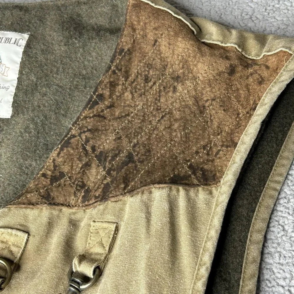 Banana Republic Khaki Brown Utility Field Vest Safari